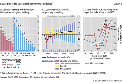 Several factors sustained economic resilience